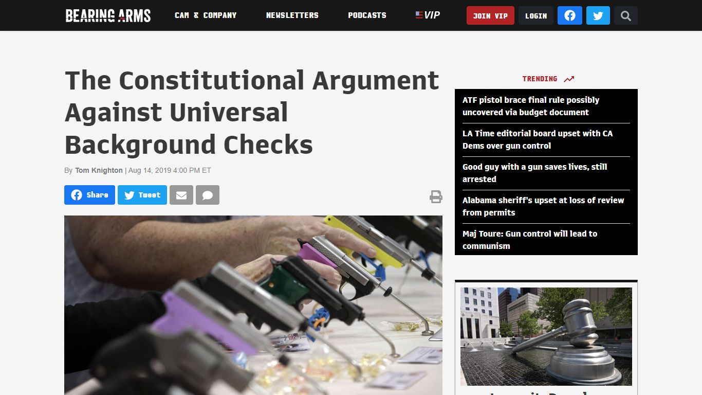 The Constitutional Argument Against Universal Background Checks